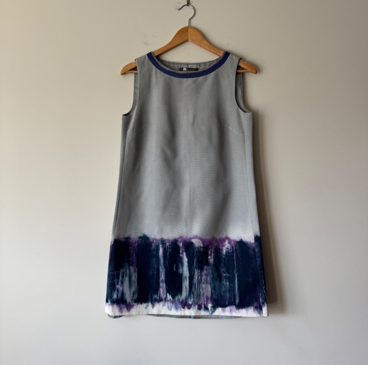 Alberta Ferretti Resort 2013 Sleeveless Safari Tie-Dye Pullover Dress US Size 4