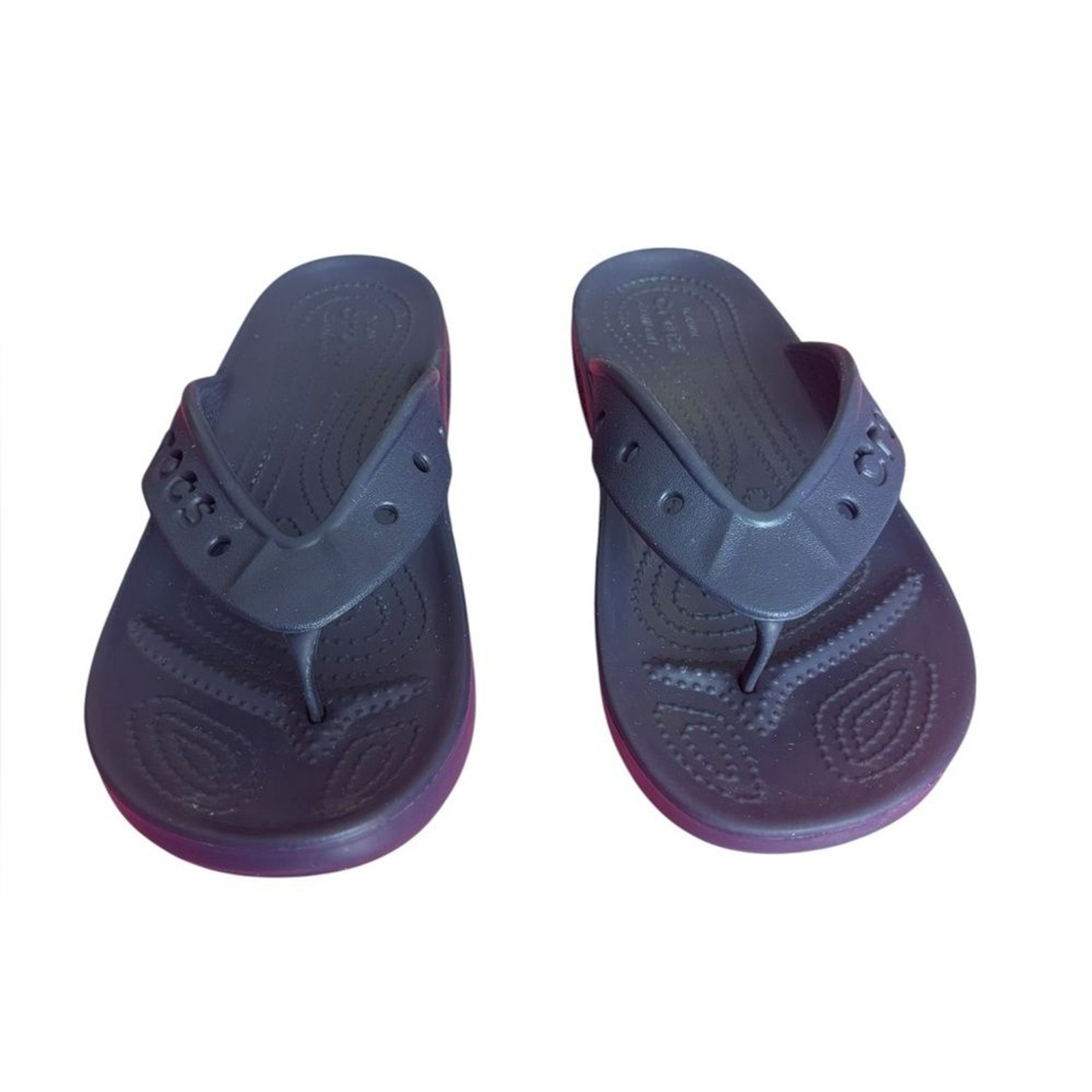 Crocs Sandals Baya II Flip Flop Slip On Mens 7 Women 9 Navy Blue
