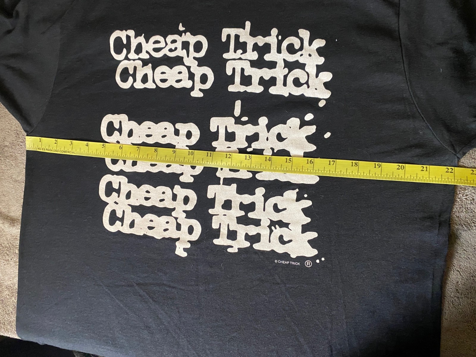 CHEAP TRICK 2015 Summer Tour Double Sided Concert Tee 80’s Rock Black SZ L-NWOT