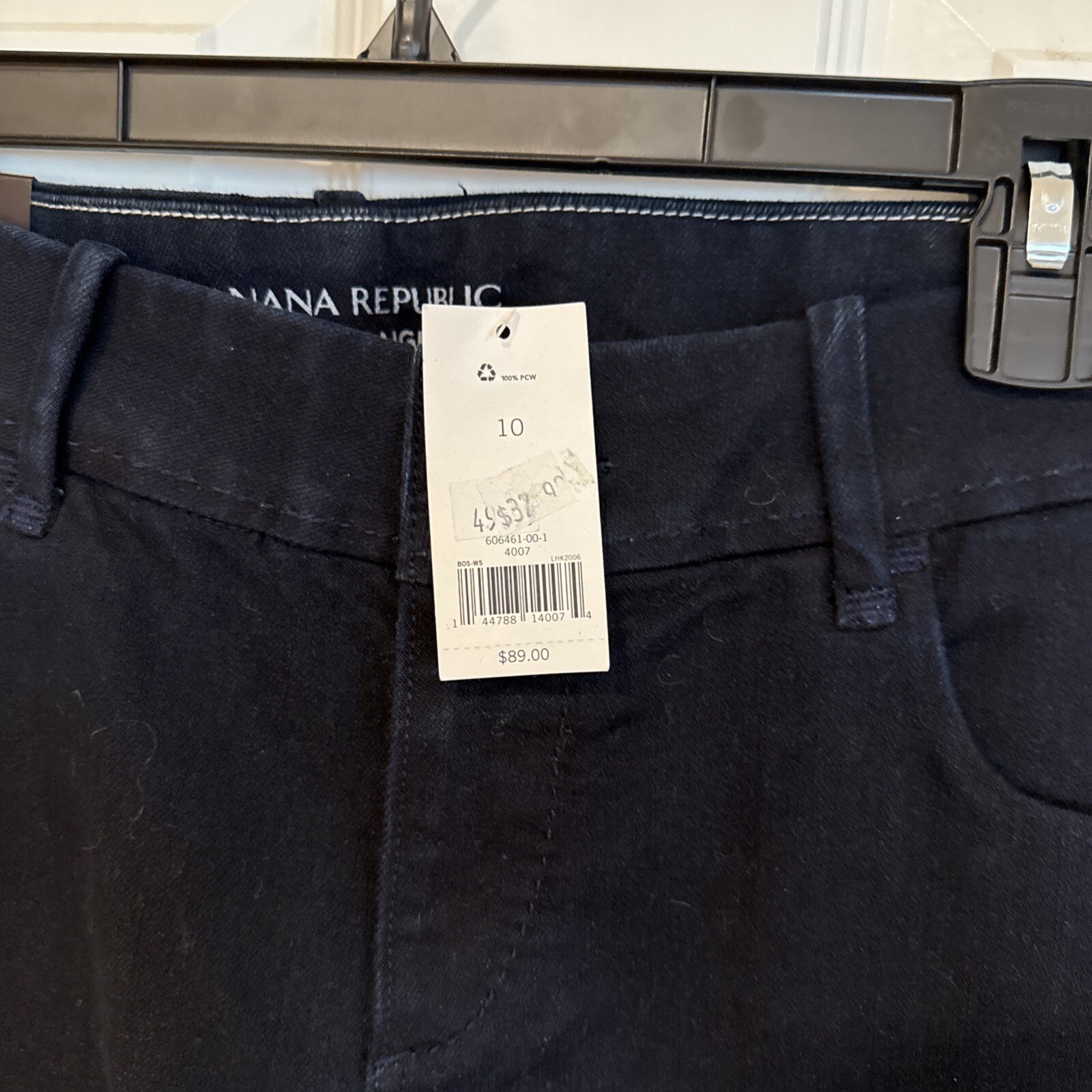 Nwt Banana Republic Classic Straight Leg Dark Blue Jeans Stretch Sz 10 Women’s