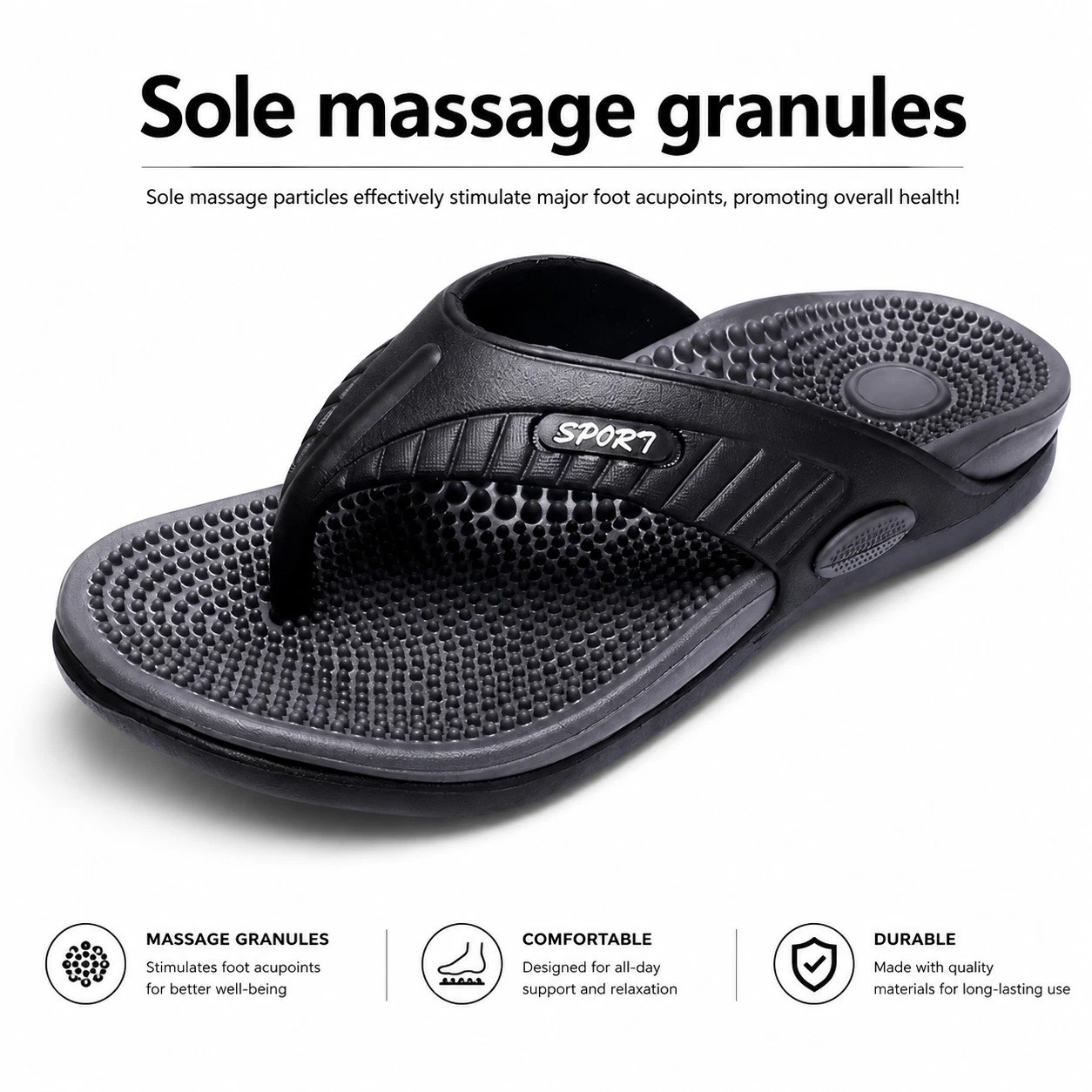 Summer Soft EVA Flip Flop Thong Sandals Shoe for Casual Beach Pool Everyday
