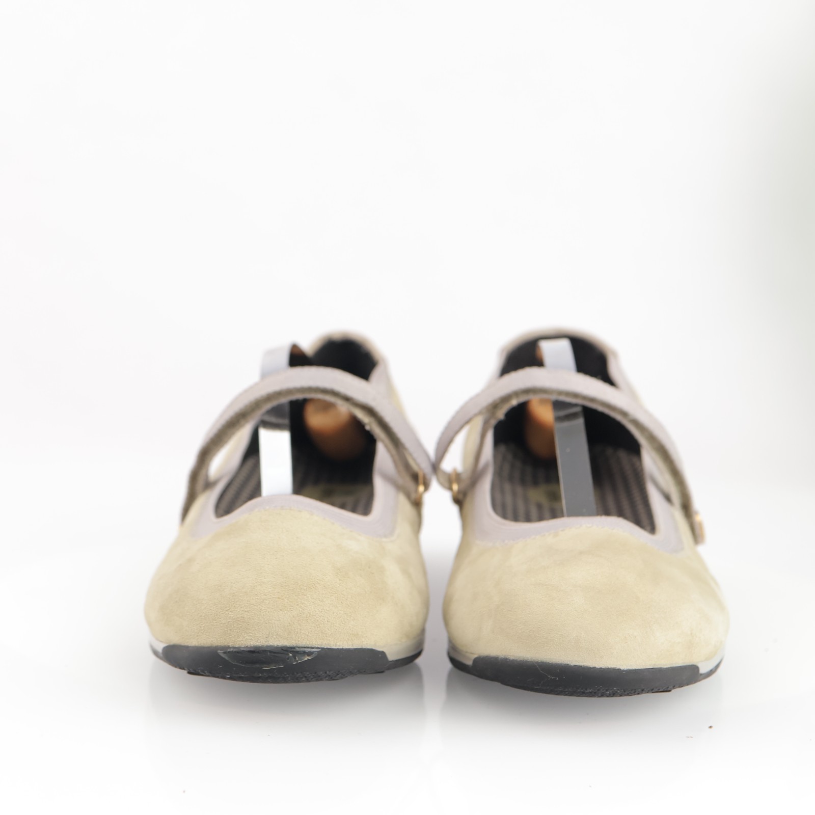 Aetrex Womens Caroline Mary Jane Shoes Size 9 WIDE Beige Tan Comfort Sporty Flat