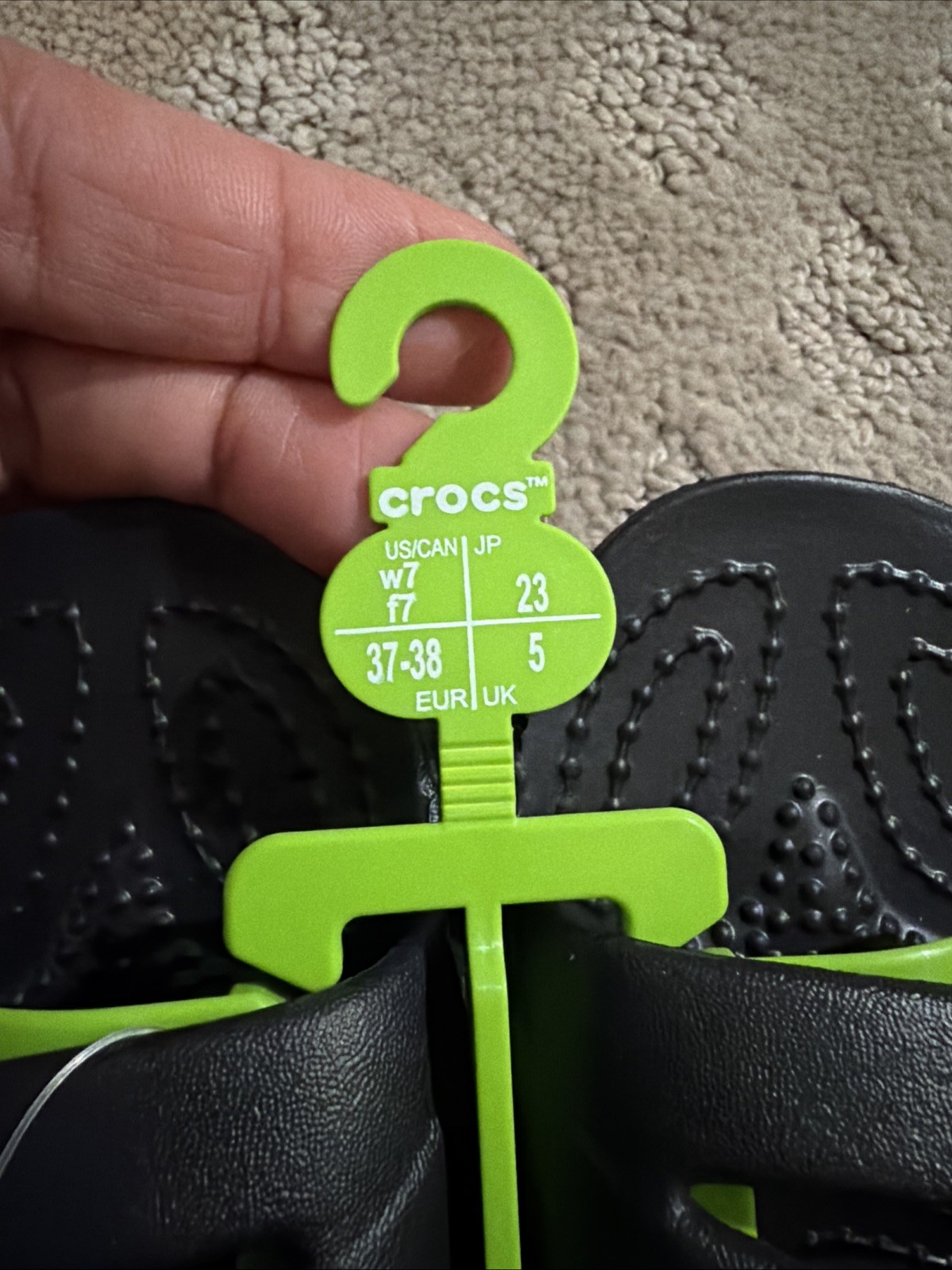Crocs Kadee II Black Sandals. Sz 7. NWT!!