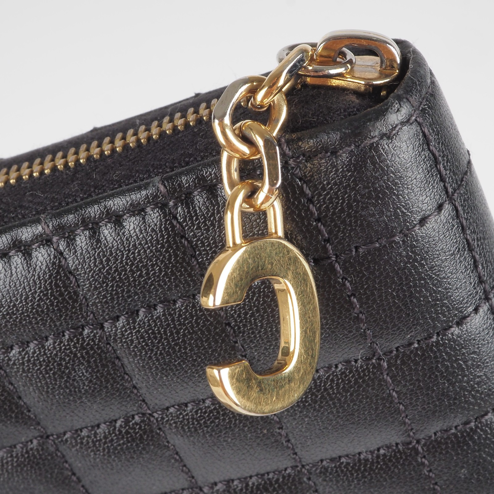 CELINE wallet C-charm stepped zippy long wallet leather purse OP: €750