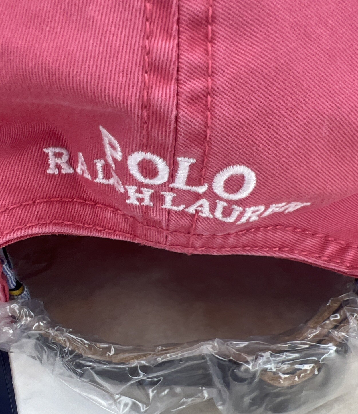 Polo Ralph Lauren Baseball Cap Red w/ Multicolor Pony One Size Adjustable NWT