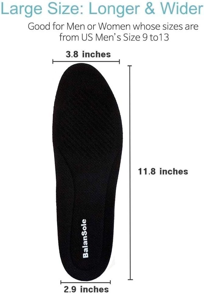 1 Inch Leg Length Discrepancy Full Length Insoles Lifts for Uneven Hips (2 Right