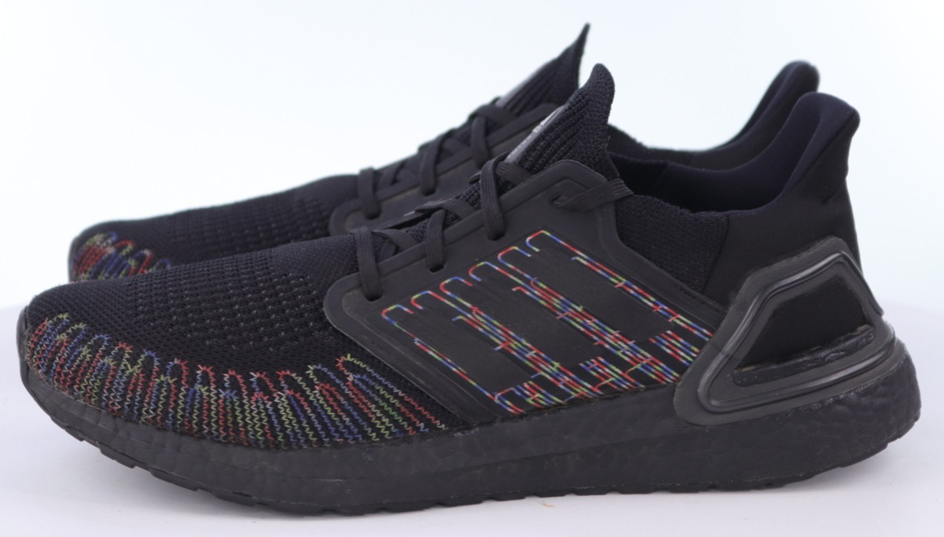 Adidas Ultra Boost 2.0 Men’s Running Shoes Size 9.5 M Black Multi Color EG0711