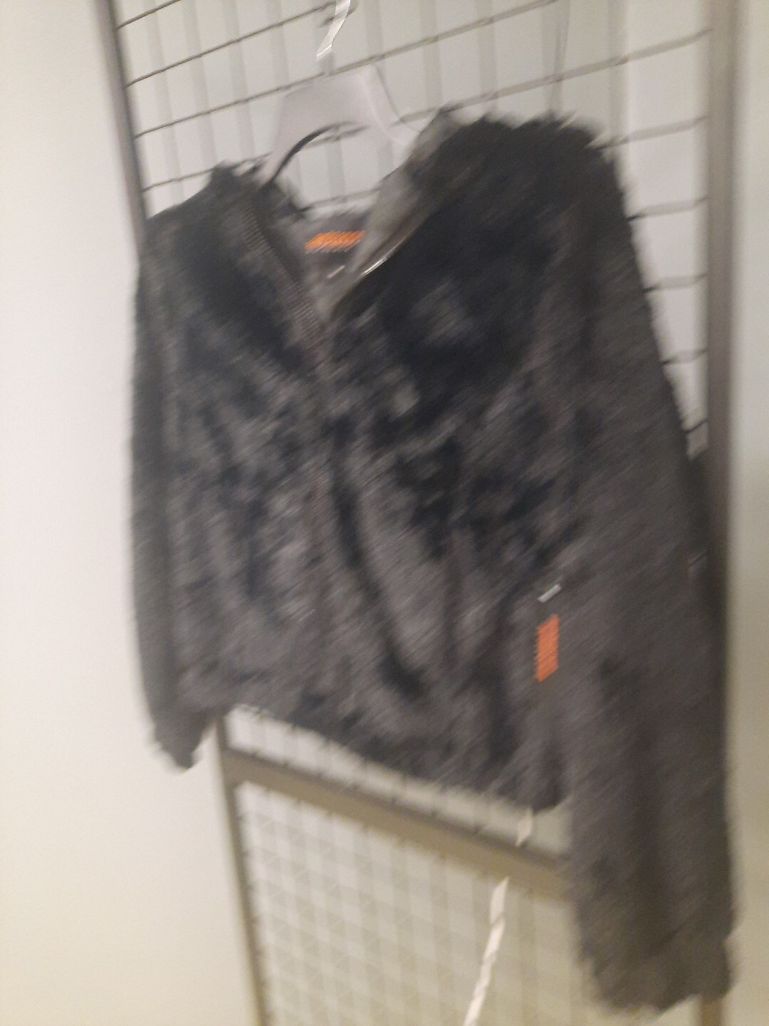 Ambiance Outerwear Jacket Woman’s Medium Faux Fur Black Lined Full Zip Coat