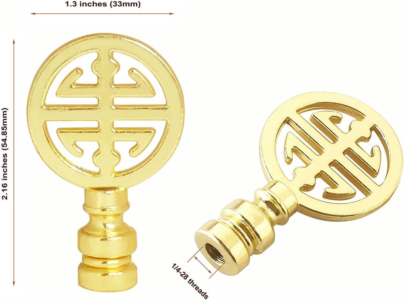 ® Lamp finials Oriental lampshade finial knob Happiness Symbol lamp shade Decora