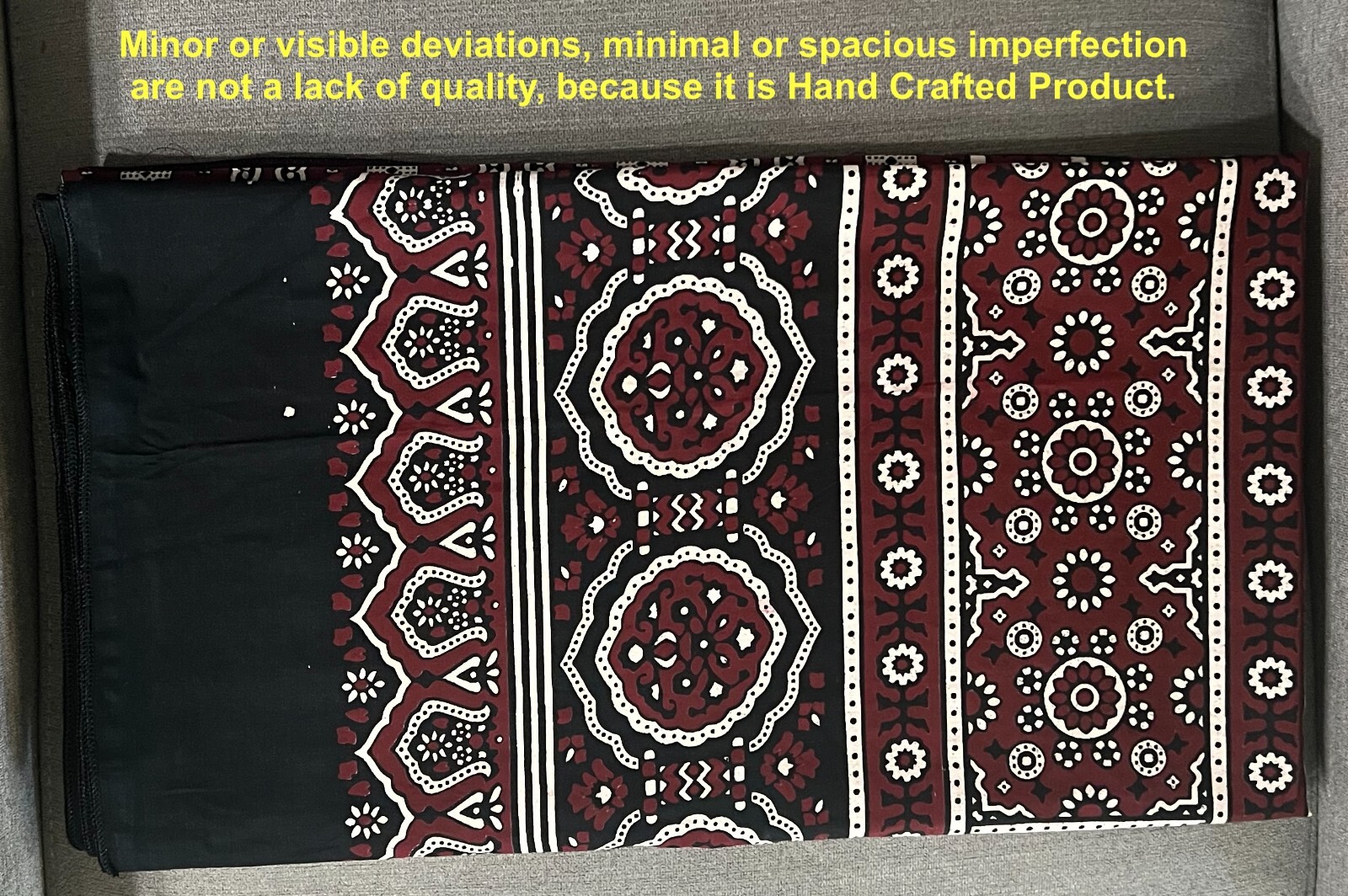 Sindhi Ajrak Traditional of Pakistan and Rajasthan India US Seller size 42″x76″
