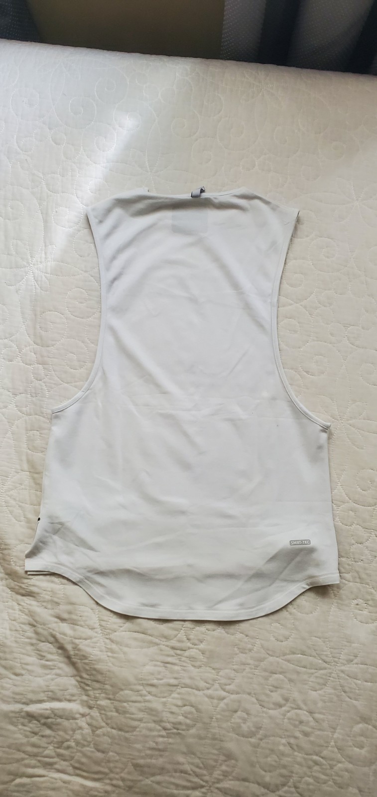 BOXRAW Men’s White Logo Breathable Crew Neck Tank Top M Gym Training