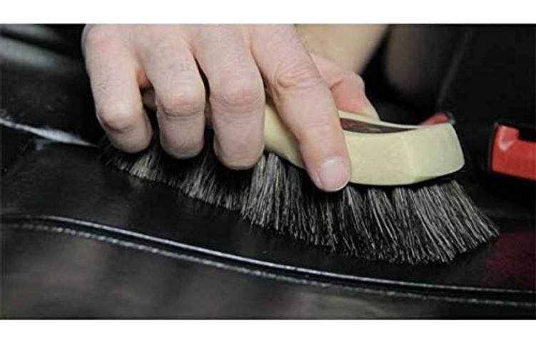 Long Bristle Horse Hair Leather Cleaning – Leather to Gently Clean Brush Brush