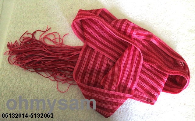 CLOSEOUT 4+1+1 NEW MULTI COLOR SCARF HEADBAND BELT 60″ L+10″ FRINGE +3 3/4″ STRI