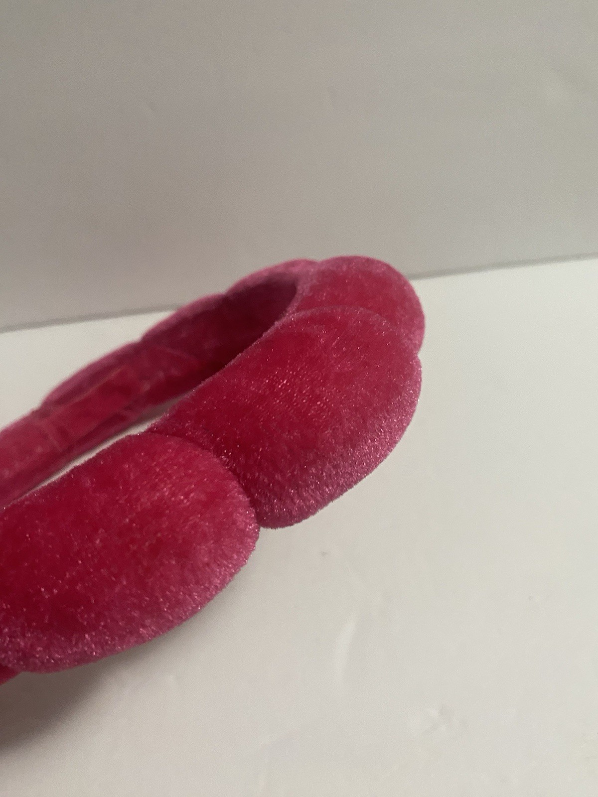 Spa Headband Cute Fashion Puffy Soft Padded Sponge Hot Pink Skincare Headband