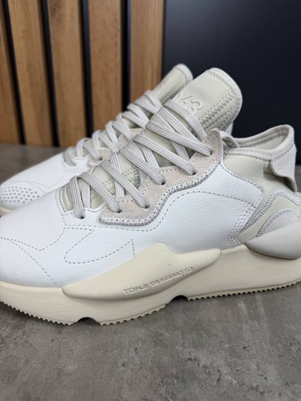 Y-3 Kaiwa JQ2454 Beige Sneakers Size 38 2/3