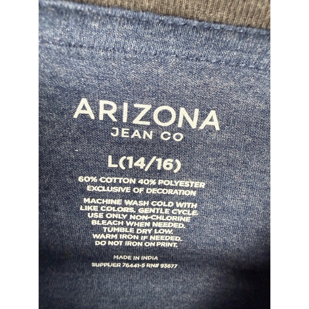 Arizona Jean Co Graphic Tee Kids L 14/16 Blue Excellent Spaced Out Astronaut