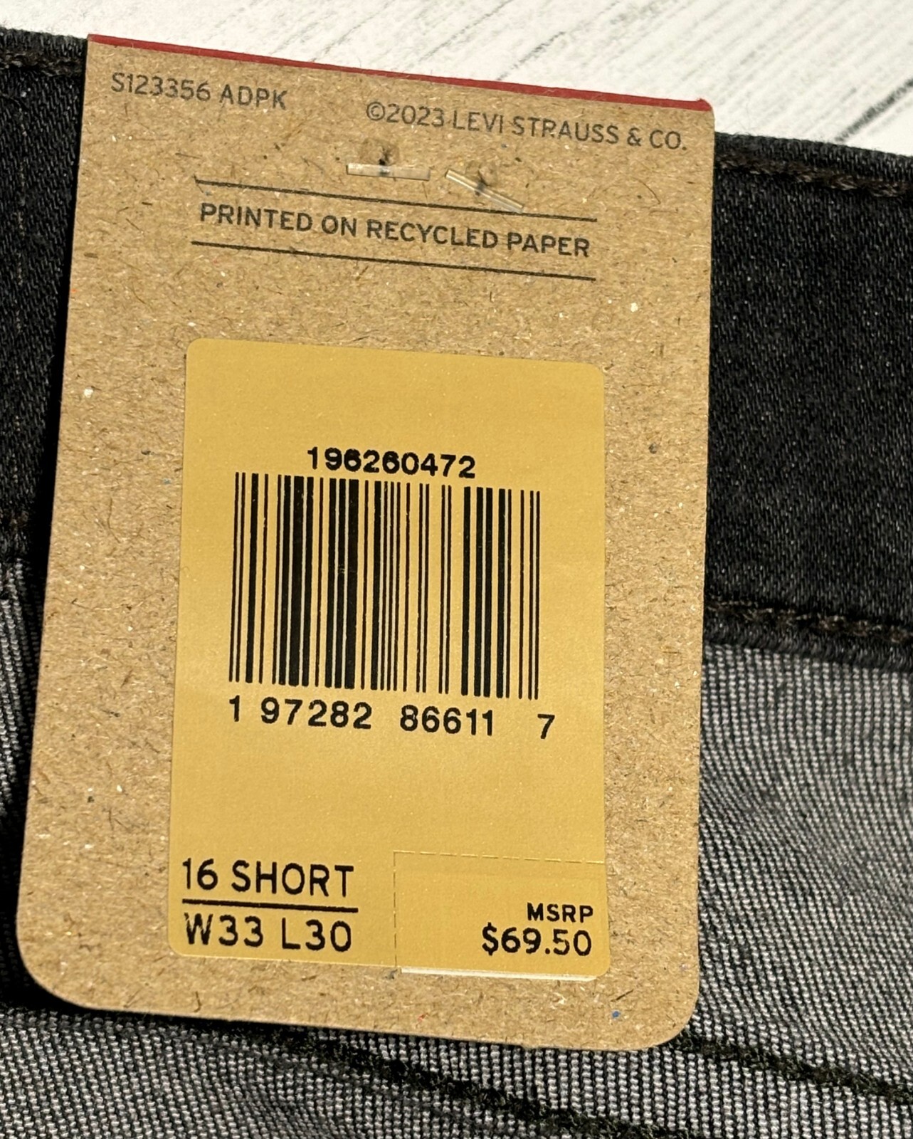 Levis Jeans Women 16 Short 33Wx30L Black Bloom 311 Shaping Skinny Mid Slimming