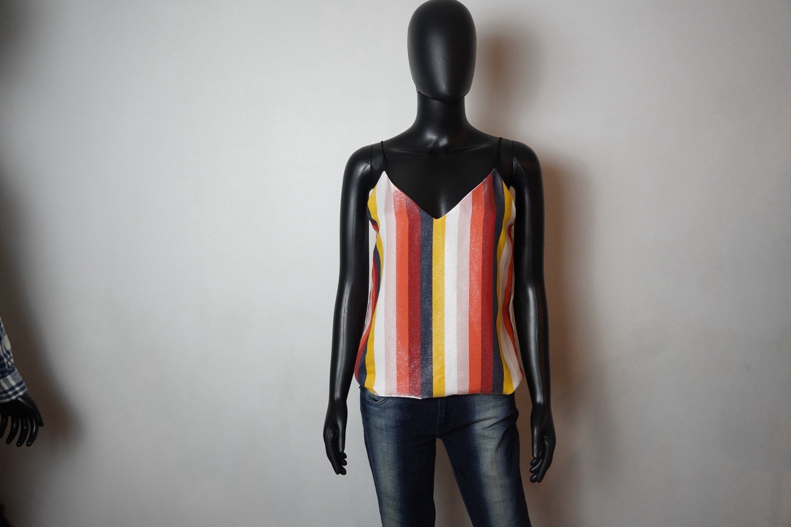 Express Womens Small Multicolor Stripe Cami Tank Top Boho Festival Summer