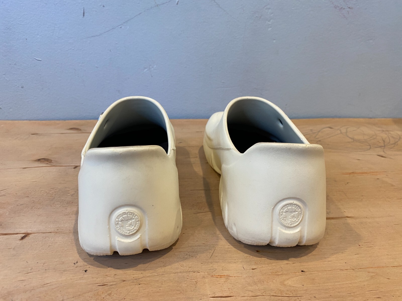 Men’s Birkenstock 640 PU clog , White Polyurethane / Synthetic , Sz 43 / US 10
