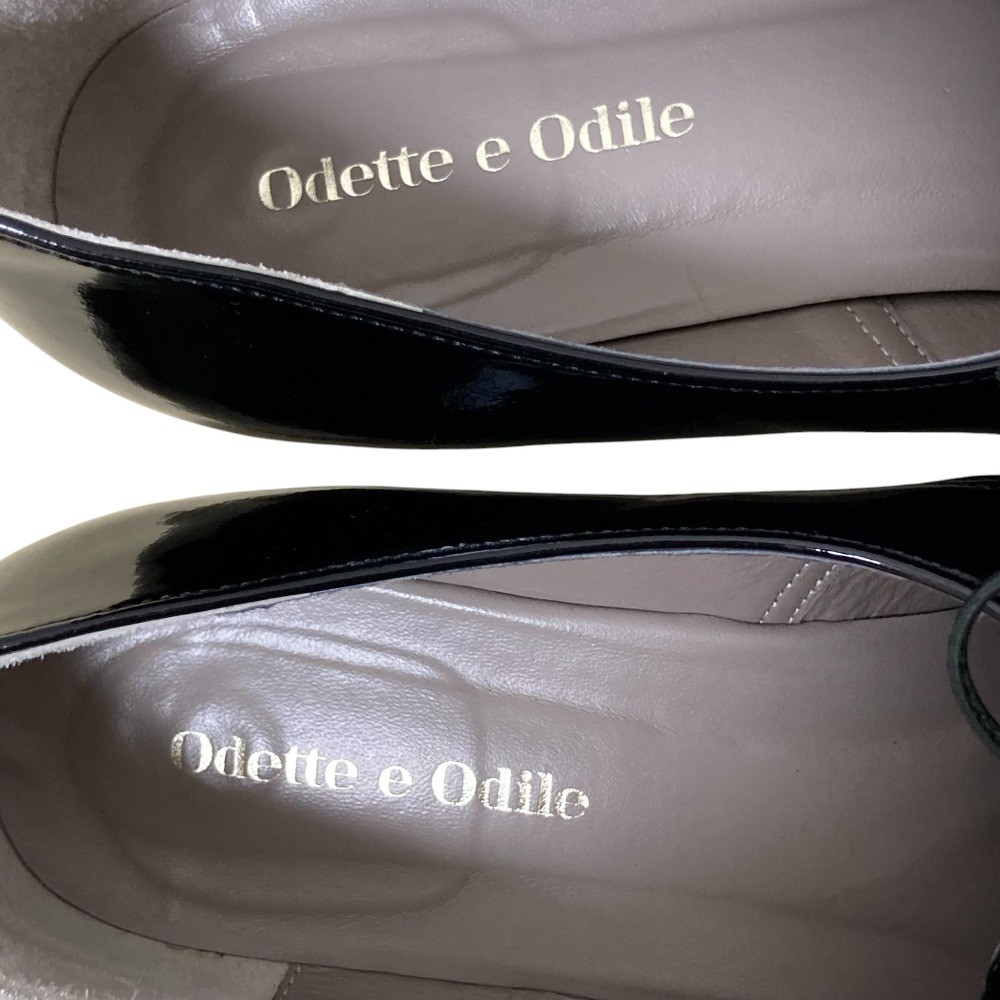 ODETTE E ODILE Lace-Up Shoes, Back Heel Pumps, Size 9.3, Black Women USED