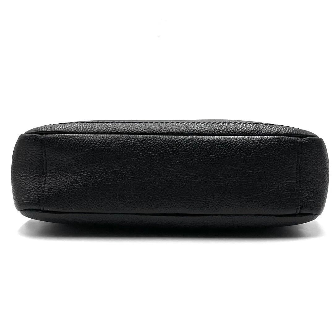 Alexander McQueen Black Leather Logo Crossbody Shoulder Bag Dust Bag Auth