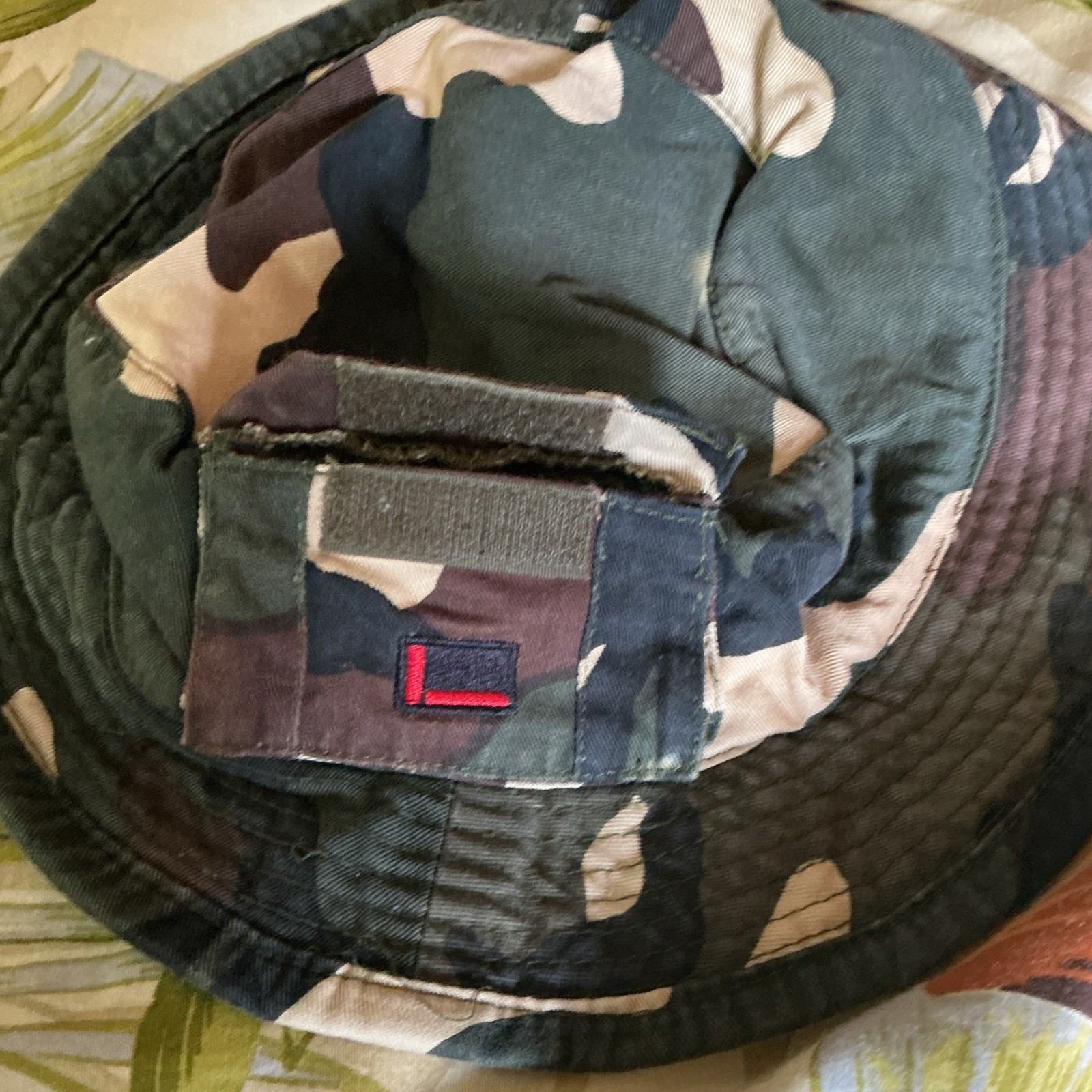 FUBU The Collection Men’s Camouflage Bucket Hat Size S Green Brown Beige