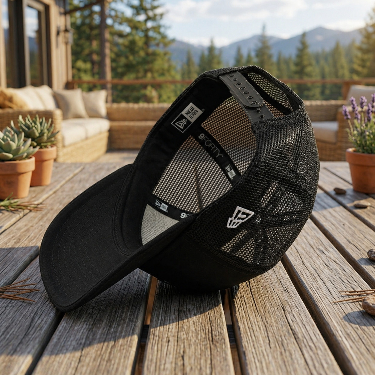 Springfield Armory Black Mesh Trucker Hat Embroidered Logo Firearm Cap