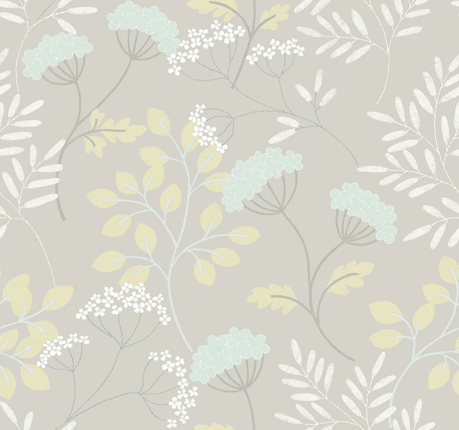 Scott Living 60.8-sq ft Light Grey Non-woven Ivy/Vines Unpasted Wallpaper|16838
