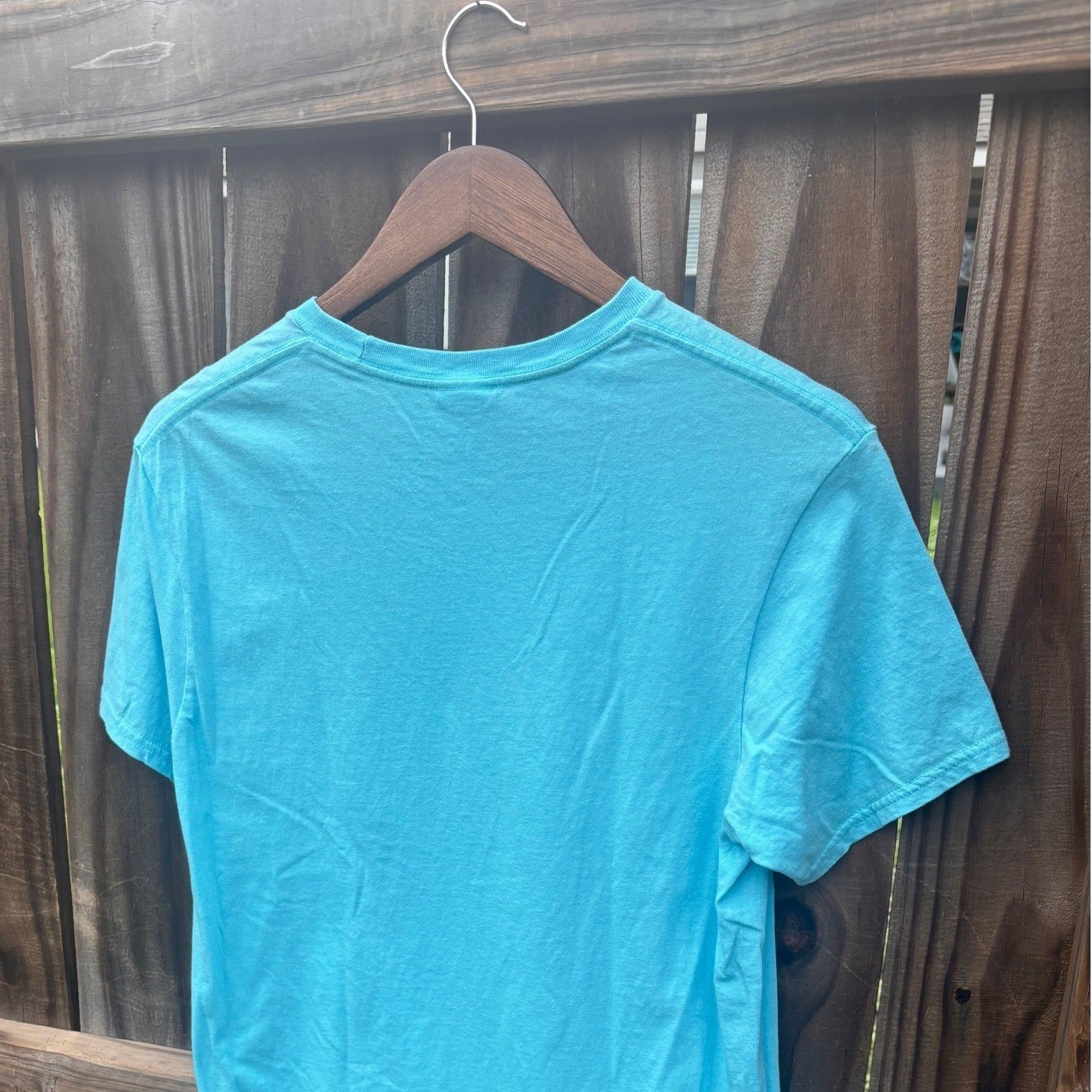 Jeep Hair Don’t Care Graphic T-Shirt Adult Medium Turquoise Blue GOOD CONDITION