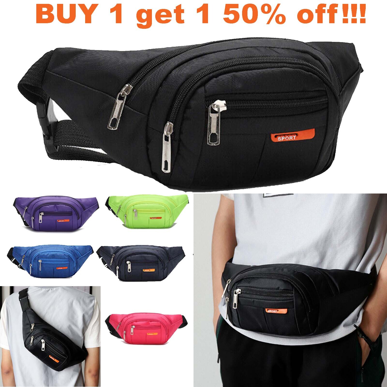 Cycling Belt Waist Bag Fanny Pack Outdoor Pouch Camping Hiking Running Chest New