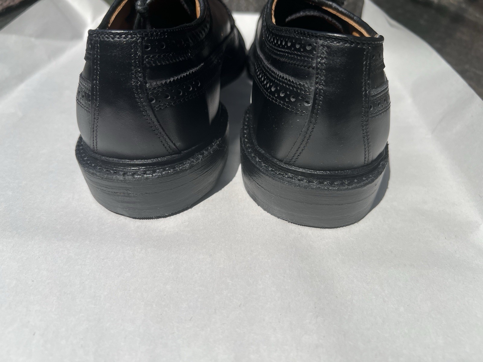 Allen Edmonds MacNeil Black Leather Wingtip Men’s Dress Shoes 13D