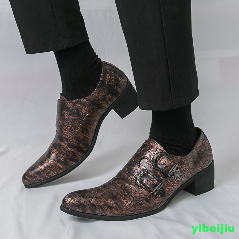 Mens Patent Leather Double Monk Strap Party Pointy Toe Shoes Business Oxford New