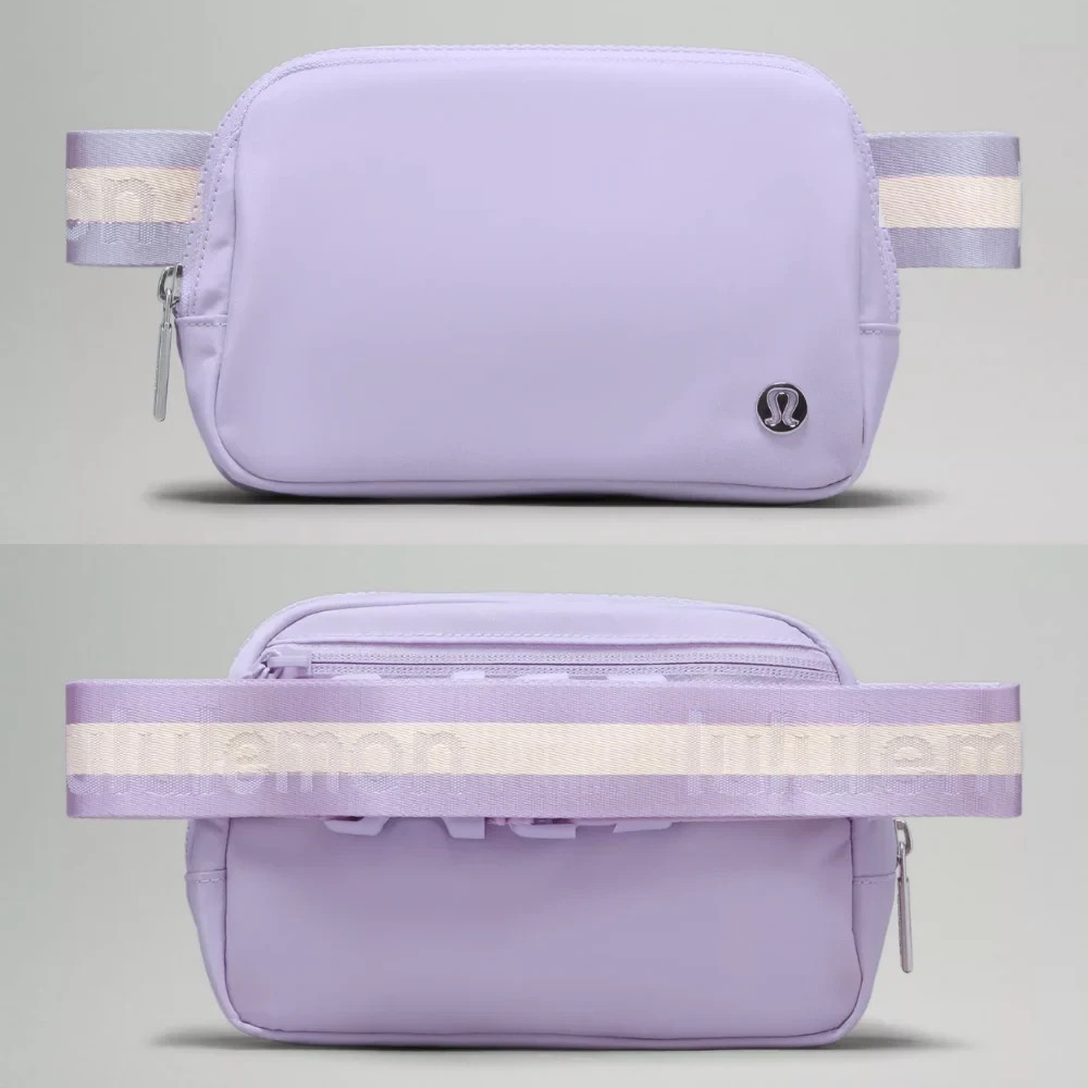 NWT Lululemon Everywhere Wordmark Crossbody Belt Bag 1L – Lilac Purple/Silver