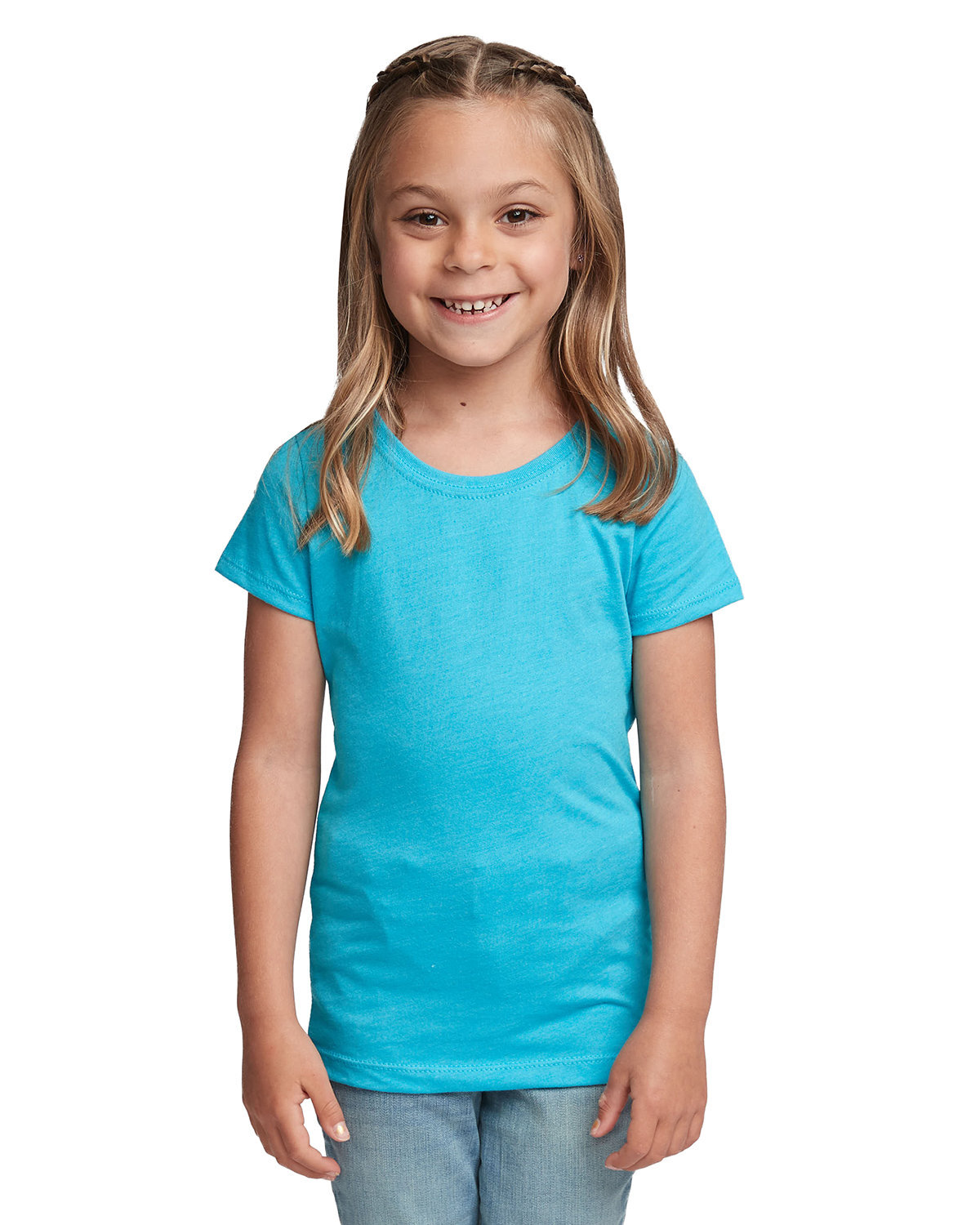 Next Level Apparel Youth Princess CVC Stylish T Shirt Casual Plain T-Shirt 3712