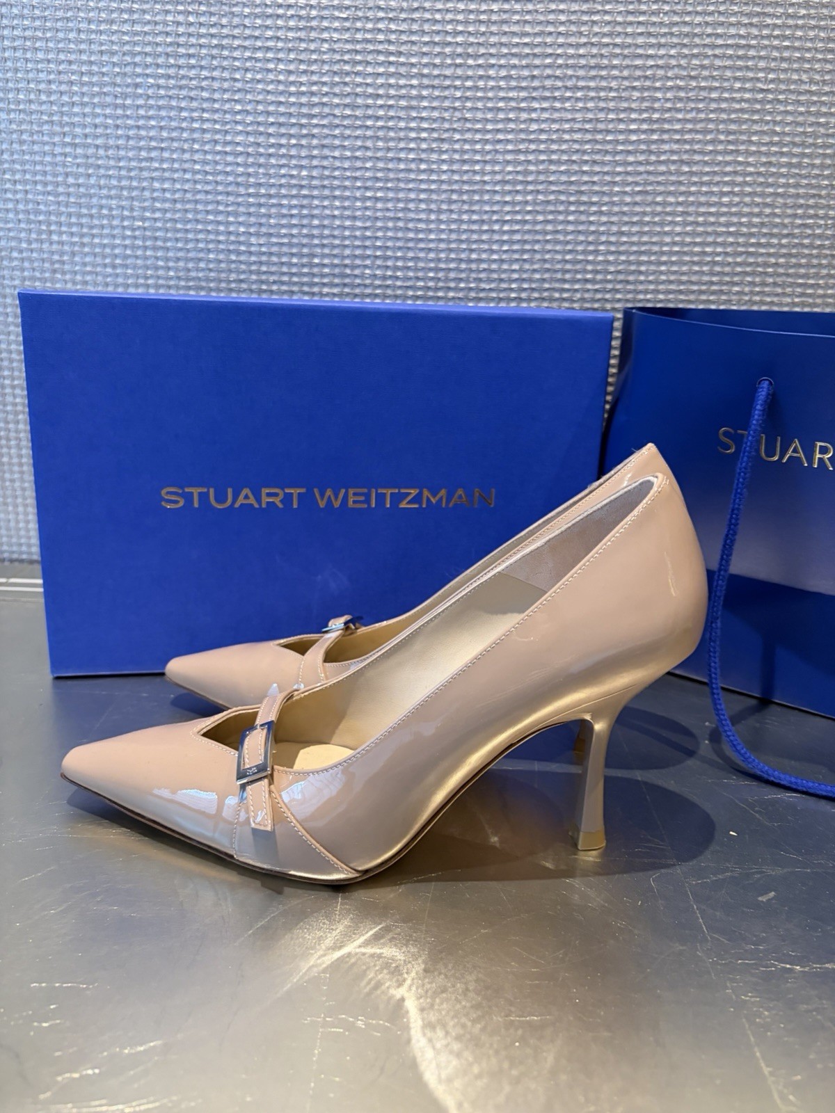 Stuart Weitzman Georgie Pumps 85 In Fawn Size 7 Worn Once With Box And Bag