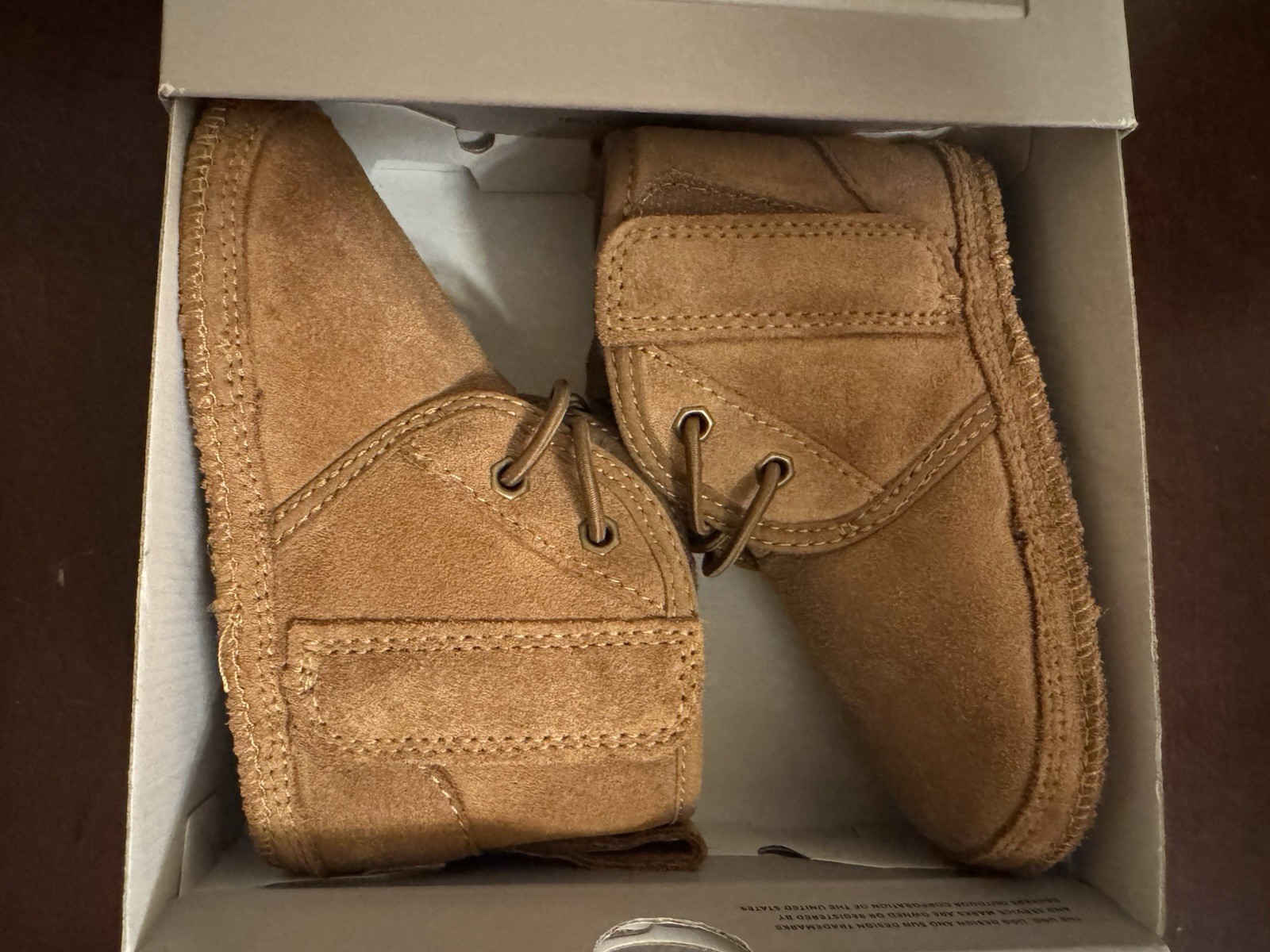 UGG Baby Neumel Boots Slipper Shoes Chestnut Size 04/05 12-18 Months NEW In Box