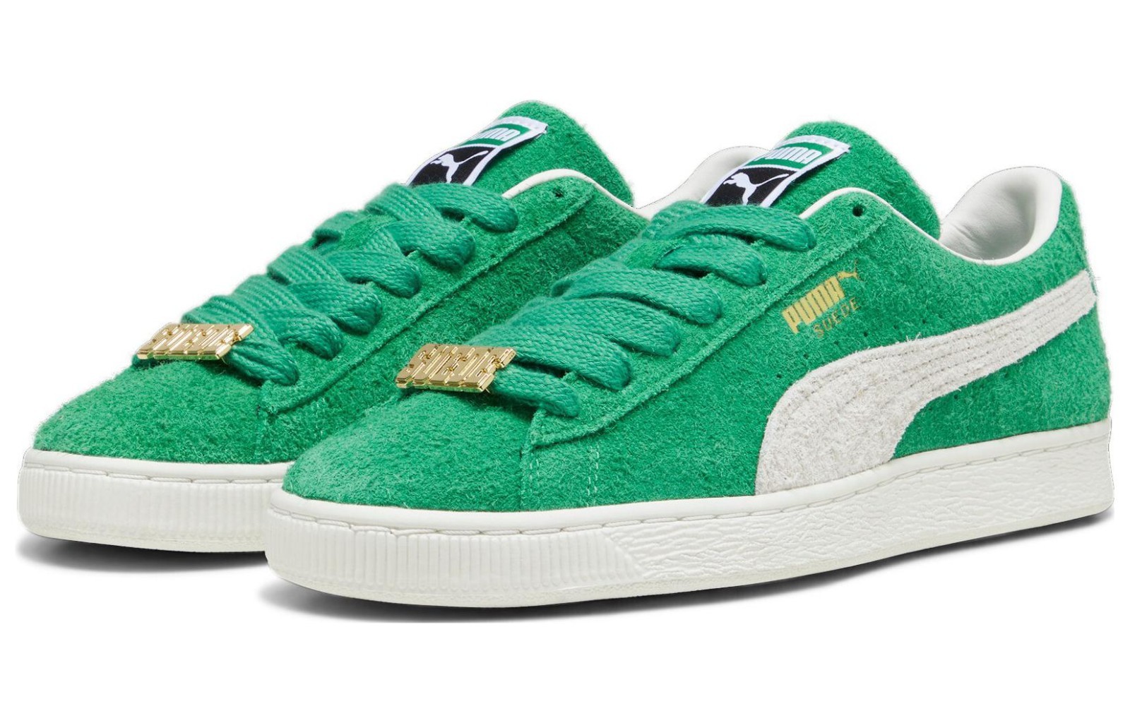 Puma Suede Fat Lace Archive Green Men’s Shoes Sneakers 393167 02 New Sz 9.5