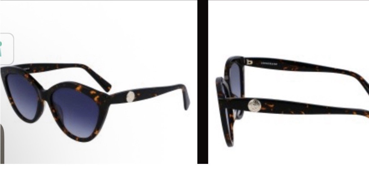 Longchamp Tortoiseshell Cat-Eye Sunglasses with Gradient Black Lenses.