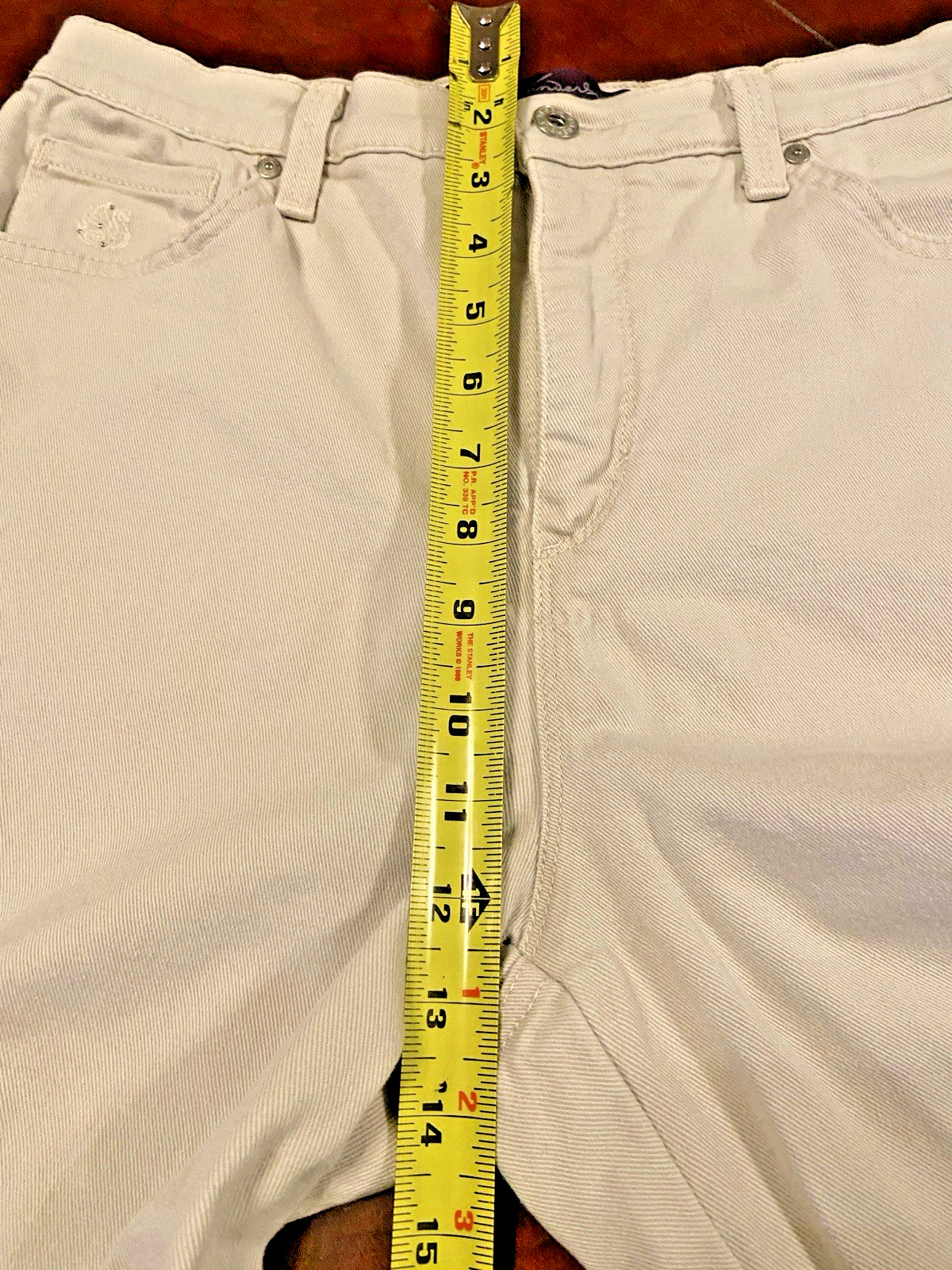 Gloria Vanderbuilt Amanda Capri Pant Size 10 Designer Ivory Color 5 Pocket
