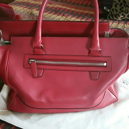 Coach Legacy handbag in black cherry