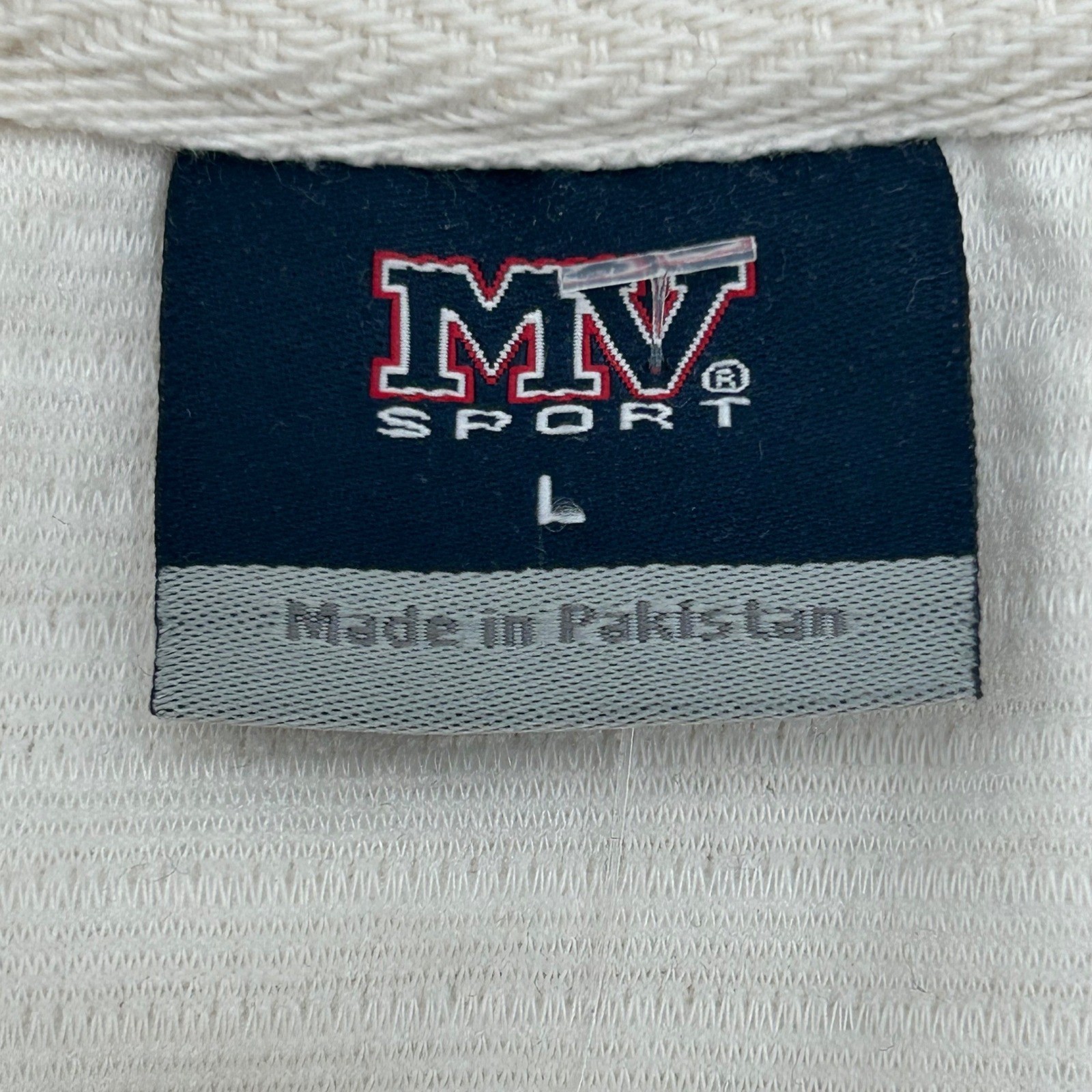 MV Sport NEW Colgate University Quilted Quarter Zip Pullover Cream W25145 L