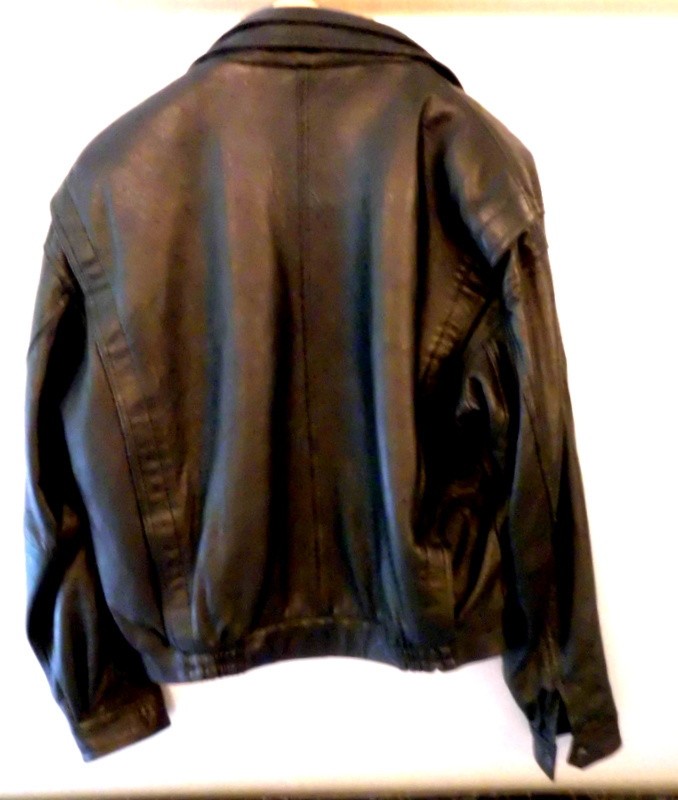 Wilson’s Leather Jacket Mens M Black Thinsulate Lined Zip Pristine Used/Nev Worn