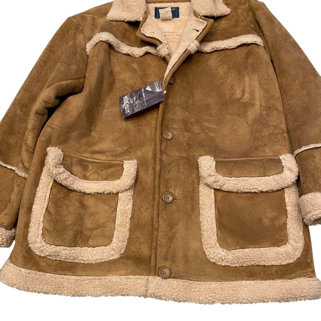 Authentic Woolrich Suede Brown Coat Pre Owned New Condition Japan