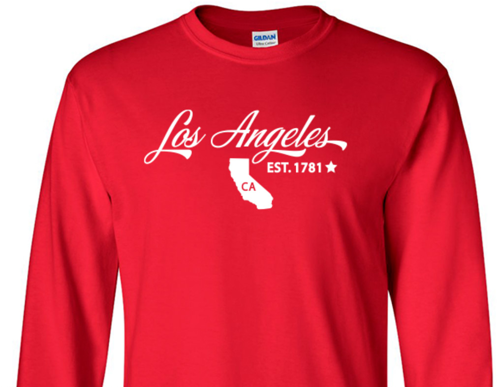 Los Angeles California T-Shirt Long Sleeve Graphic tee