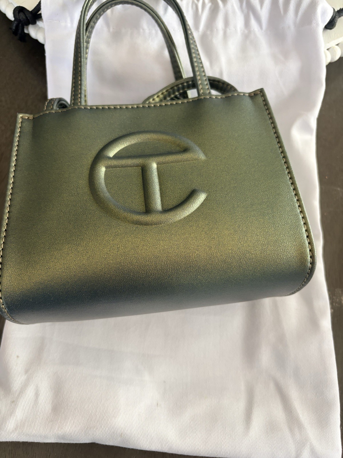 Authentic TELFAR (Small) Acid Shopping Bag Vegan Leather