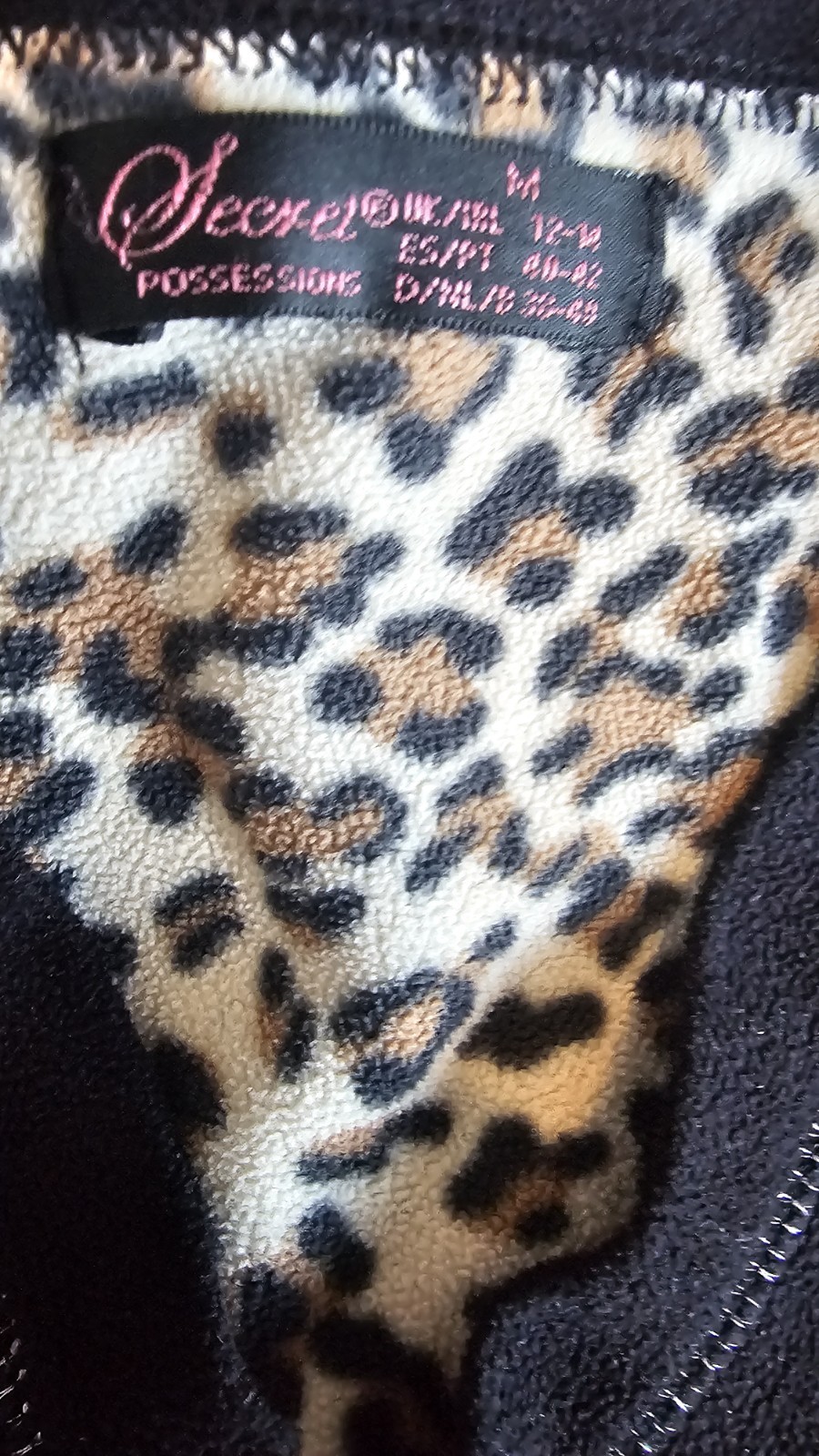 Leopard print pyjamas. Size M 12-14. I’m Size 8-10, also Fits Me, see photo