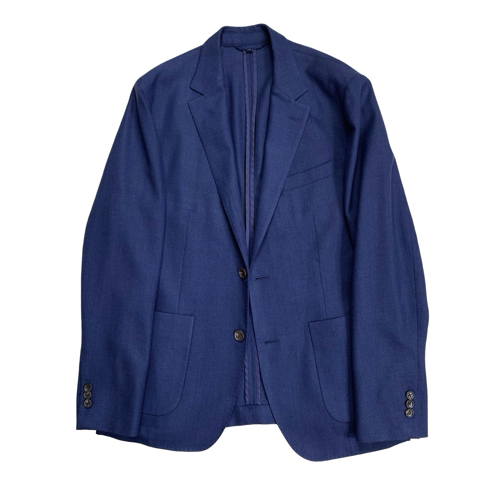 Mens 40 R Bonobos X V.B.C. Royal Navy Hopsack Knit Patch Pocket Slim Fit Blazer