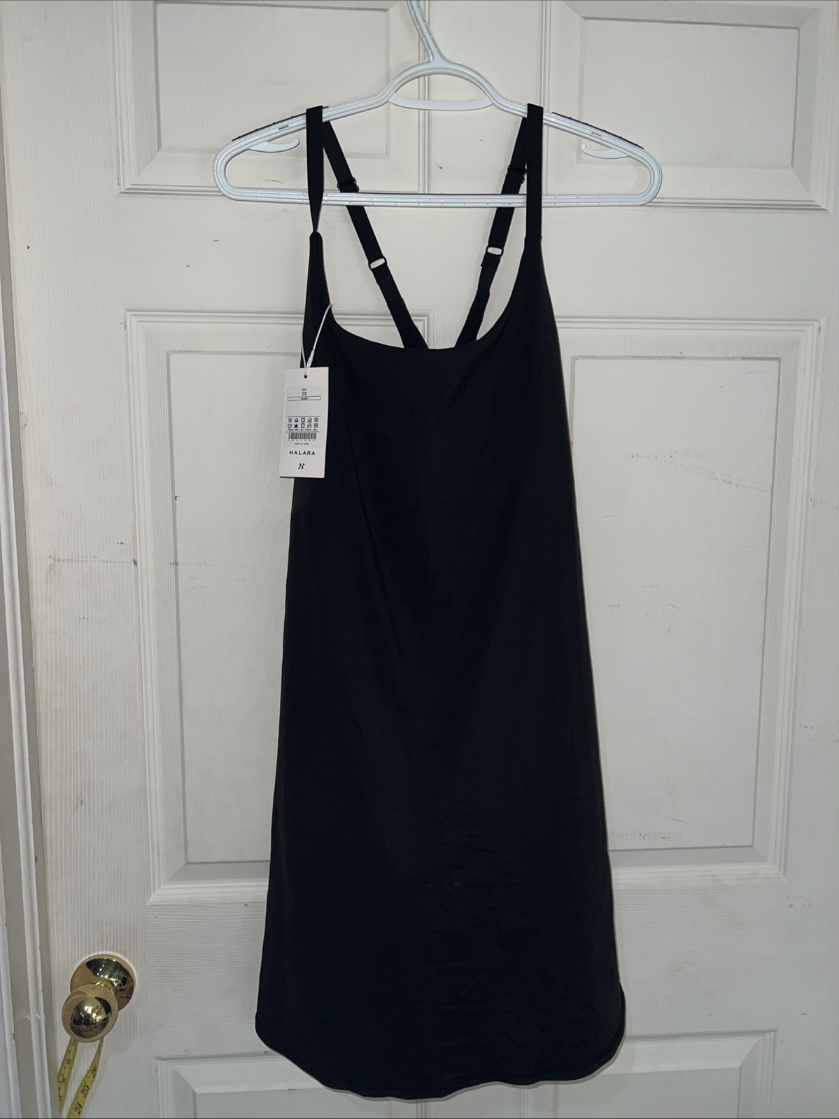 Halara Everyday SoftlyZero Backless 2-in-1 Flare Workout Plus Size 1X Dress NWT