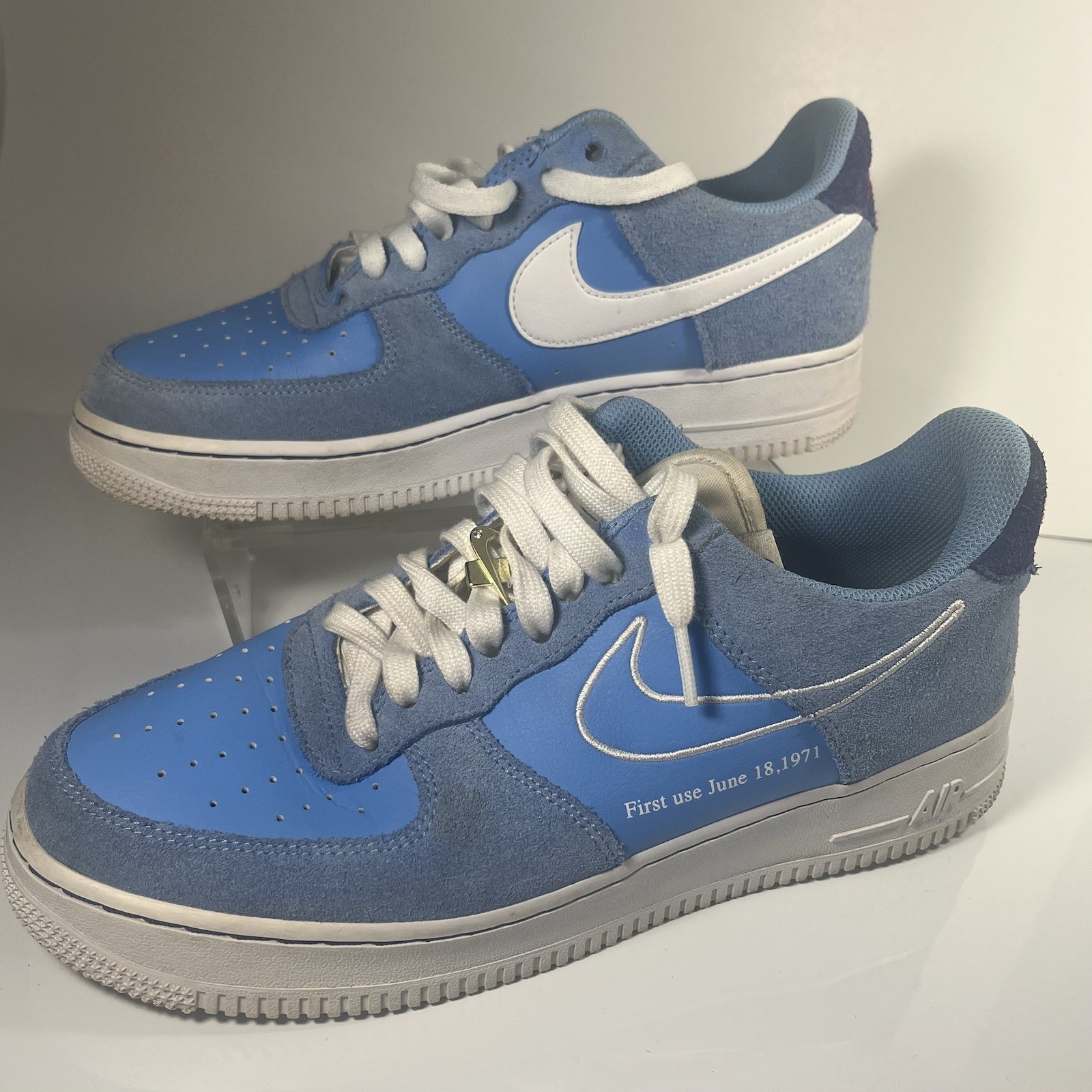 Size 9 – Nike Air Force 1 ’07 LV8 First Use – University Blue DB3597-400
