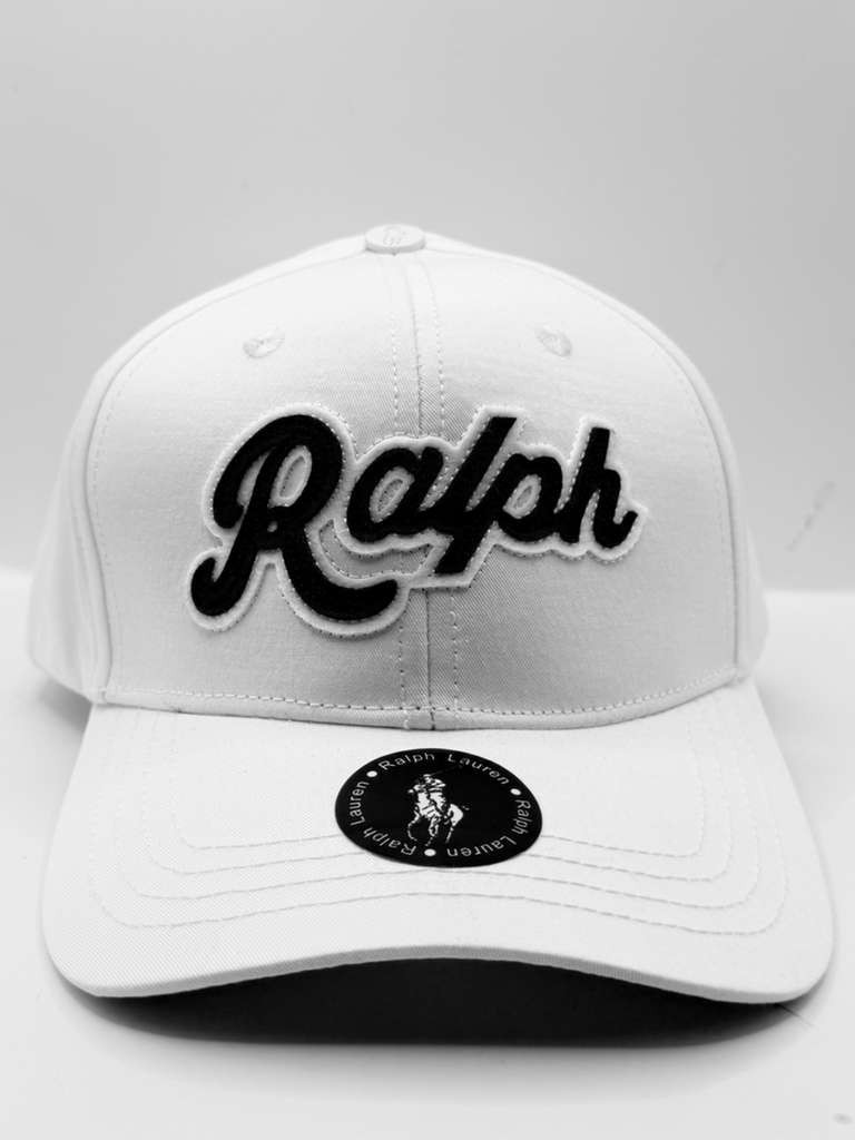 Polo Ralph Lauren “Ralph” Applique Twill Ball Cap Hat White Navy NWT